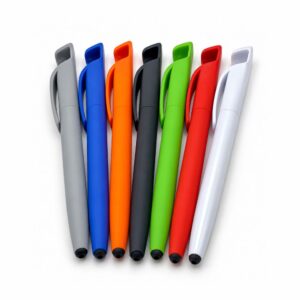 Ручка с логотипом, с покрытием softouch, Twist Color Stylus